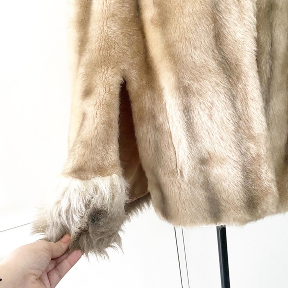 1960s Regina Glenara faux fur mink short cape by Glenoit - Picture 3 of 7